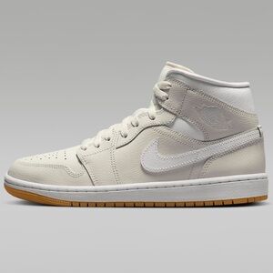 Women’s Air Jordan 1 Mid Phantom/Gum Light Brown/White